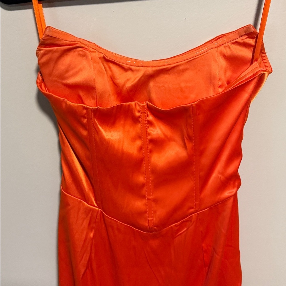 NWT Princess Polly Tyree Strapless Maxi Dress Orange size 8 - Picture 12 of 13